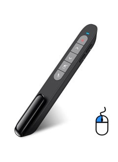 DinoFire Wireless Presenter Remote with Air Mouse RF 2.4GZ USB Rechargeable Presentation Clicker and Pointer Powerpoint PPT Slide Clicker for Laptop Computer MAC  - Image 1