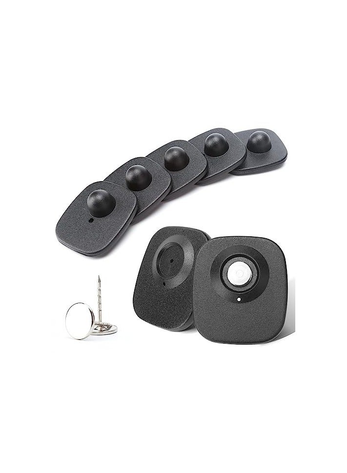 1000 pcs Supermarket clothing anti-theft square tag/Black color only normal lock/8.2MHZ/RF/ with 16mm length smooth pin - Image 1