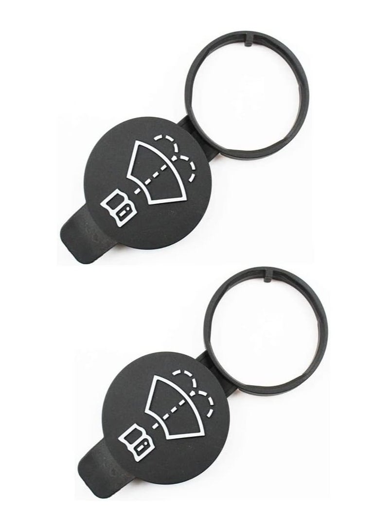 Generic 2 Pcs Windshield Wiper Cleans Liquid Storage Tank Lid For Univercial Car Light And Simple  - Image 1