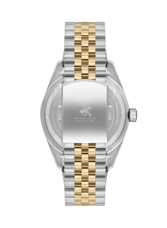 BEVERLY HILLS POLO CLUB Beverly Hills Polo Club BP3632X.270 Men Mechanical Display Watch & Metal Strap Two Tone