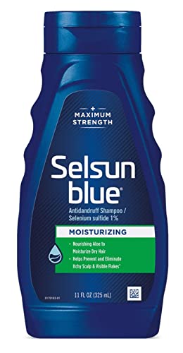 Selsun Blue Moisturizing Dandruff Shampoo with Aloe Dry Scalp  Hair 11 Ounce