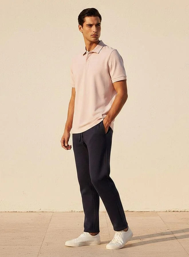 Splash FAV PINK TEXTURED POLO for Men | Best Price UAE