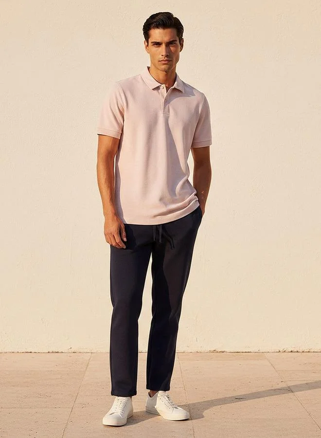 Splash FAV PINK TEXTURED POLO for Men | Best Price UAE