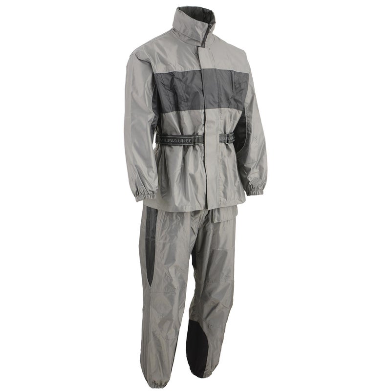 NexGen SH2216 Men's Oxford Black and Gray Rain Suit Water Resistant - X-Small - Image 1