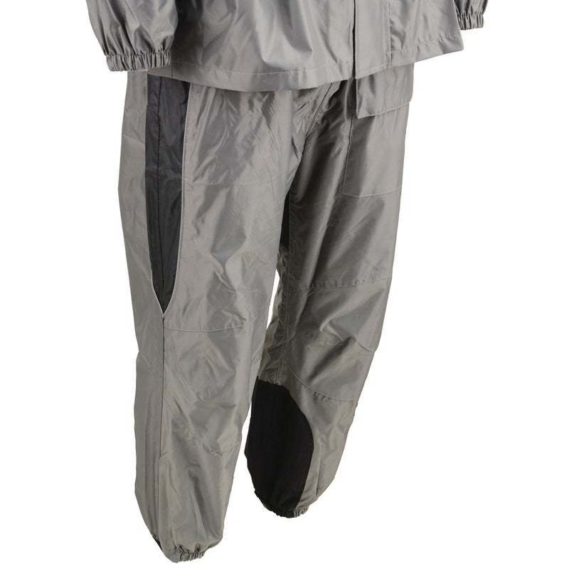 NexGen SH2216 Men's Oxford Black and Gray Rain Suit Water Resistant - X-Small - Image 4