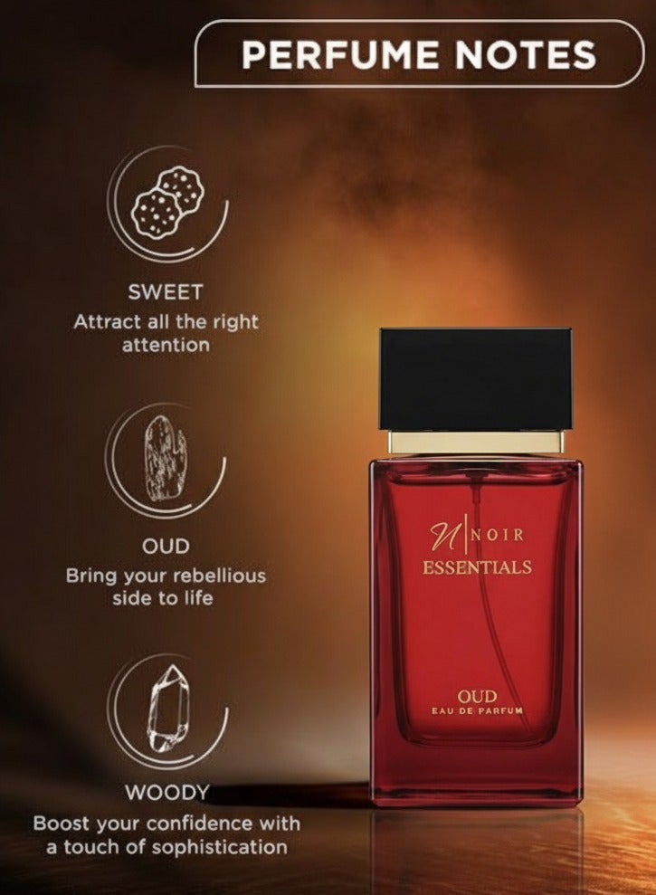 noir Essentials Oud Eau De Parfum for men 80ml - Image 3