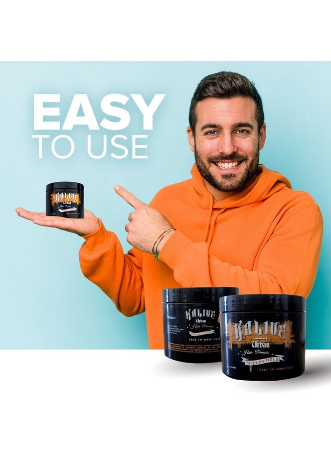 KALIVE 2 STYLE - Kalive Urban Pomade For Men 4 Oz. Medium/Firm Hold Hair Pomade Waterbased And Easy To Wash Out Mens Hair Product For Easy Styling. - Image 1