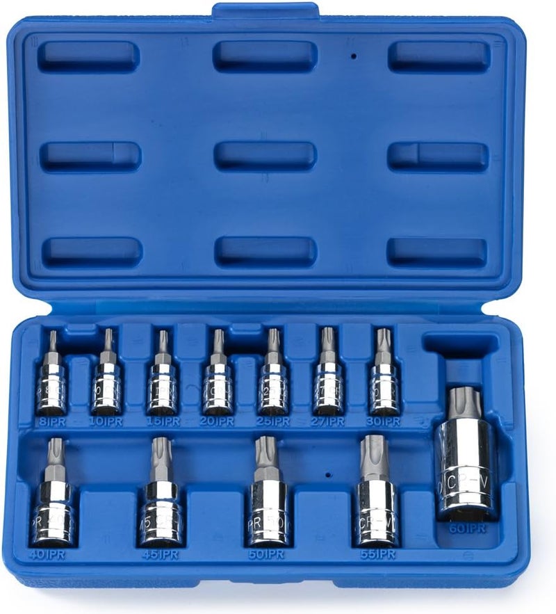 Neiko 10085A 12-Piece Tamperproof Torx Plus Bit Socket Set with High Impact ABS Case - Image 1