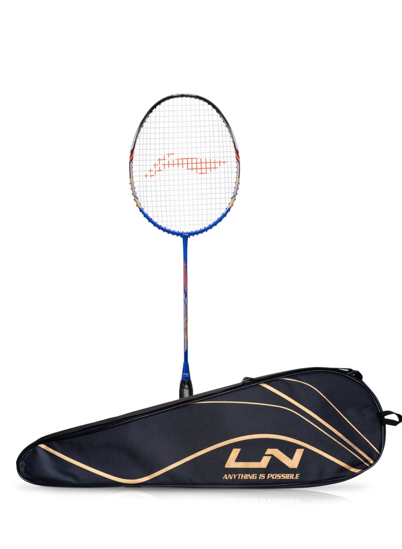 Li-Ning مضرب توربو 99 من ألياف الكربون مع غطاء كامل مجاني (84 جرام. 30 رطل.) (أزرق/أسود) - Image 1