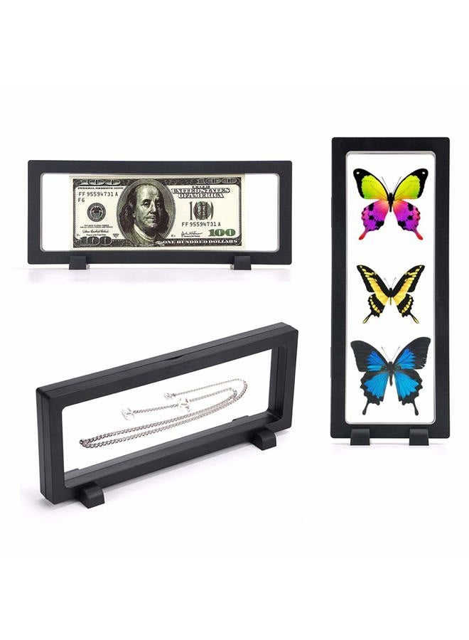 Skelang 3-Piece Set 3D Floating Display Case Display Stand Holder Suspension Frame for AA Medallion, Antique，Challenge Coin, Chip,Jewelry,Pin, 9 x 3.54 x 0.75 inches - Image 4