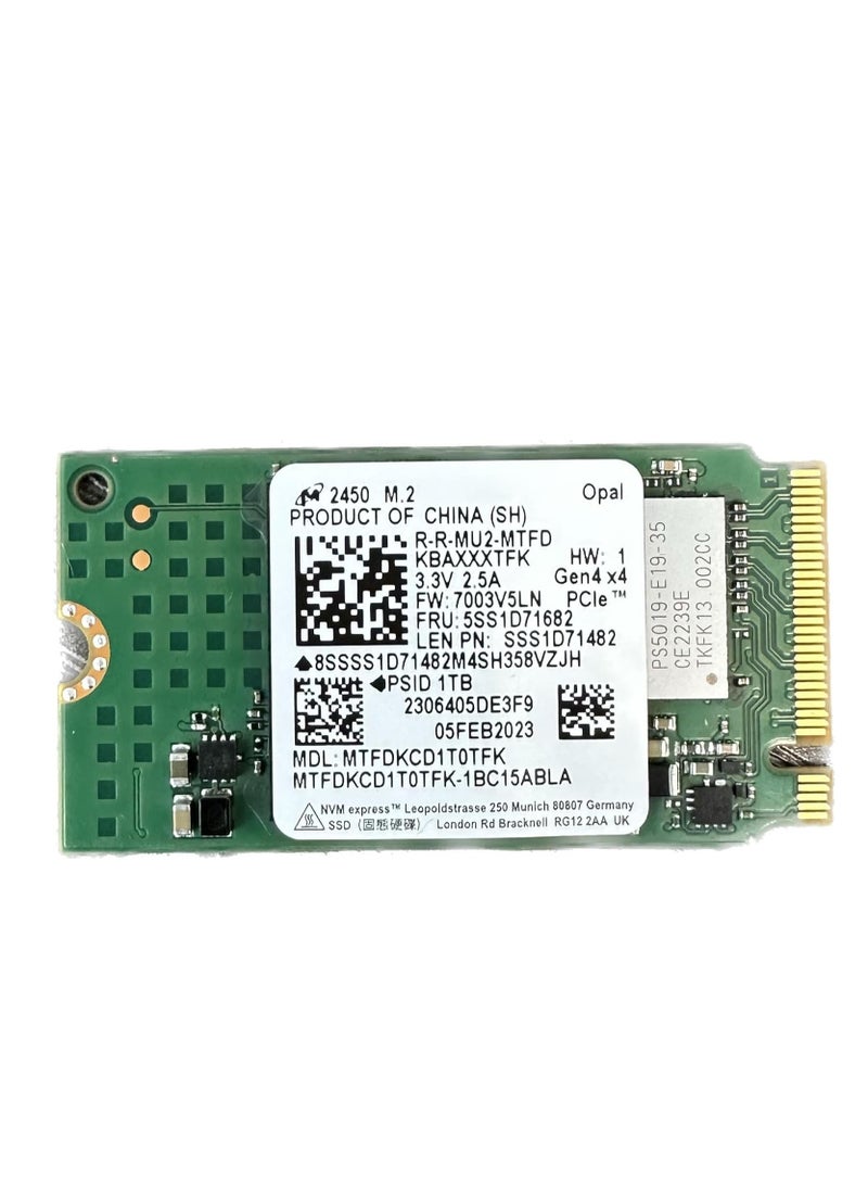 Generic 1TB M.2 2242 PCIe Gen 4 x4 NVMe SSD – 42mm Internal Solid State Drive, TLC NAND, High-Speed Storage for Lenovo ThinkPad, Ideapad, Ultrabook, Tablets 