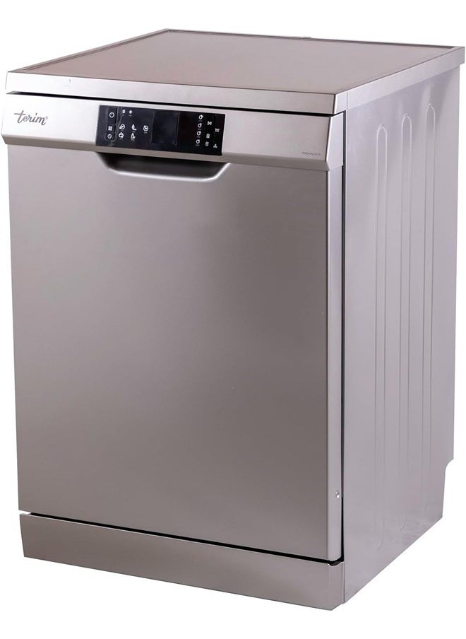 terim - Terim 60 Cm Freestanding Dishwasher With 15 Place Settings Quick Clean & Turbo Drying Function Delay Timer & Half Load Option Made In Turkey Silver Terdw1506Vs 1 Year Warranty - Image 1