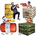 NINOSTAR Premium Package 4 Combat Battlefield Inflatables Compatible with Nerf Laser tag Water Gun for Boys Birthday Party Activities and Decoration - Image 4