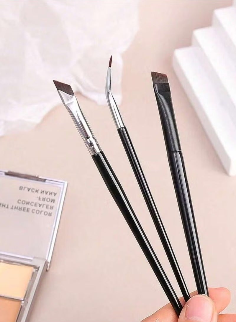 Hicomony 7pcs Eyeliner Brush Eyebrow Brush Set,Fine Angled Ultra thin Precision Makeup Brushes, Precision Gel Eye Liner - Image 3