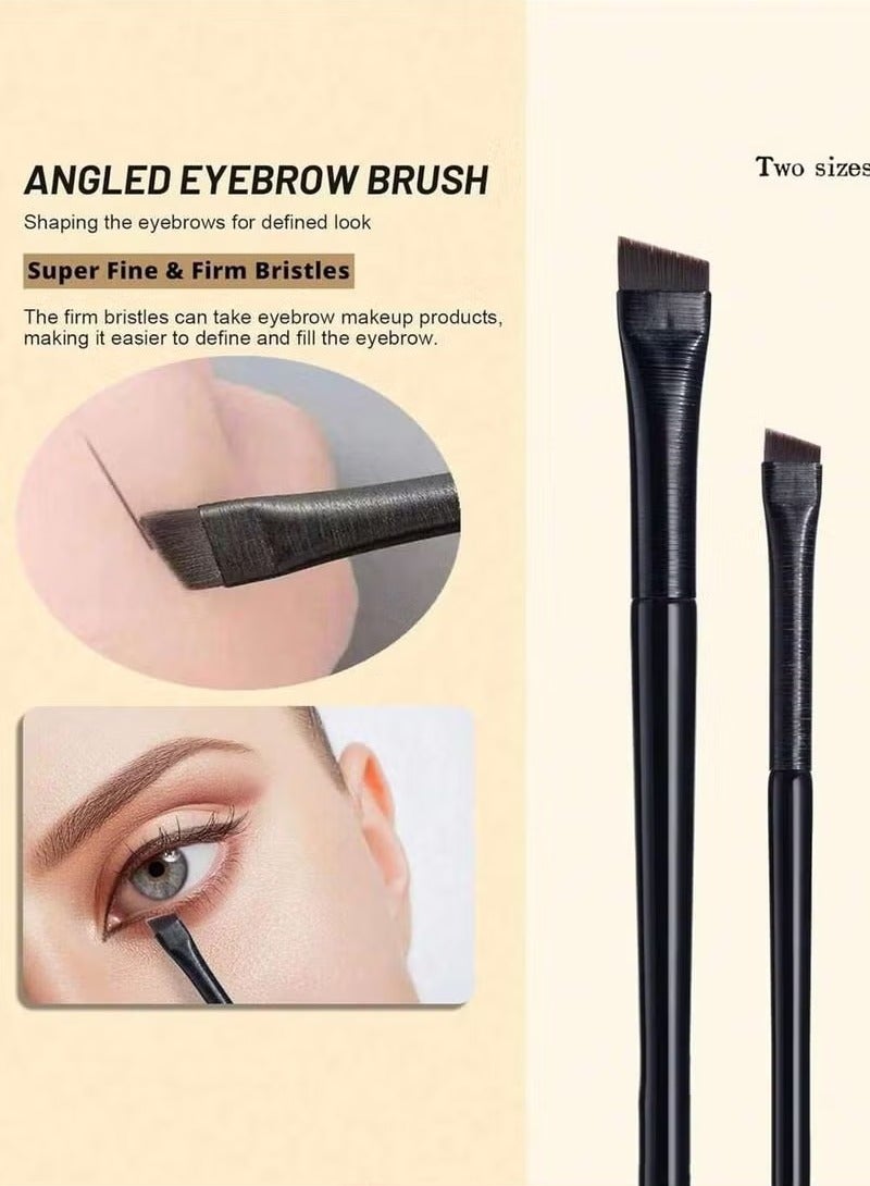Hicomony 7pcs Eyeliner Brush Eyebrow Brush Set,Fine Angled Ultra thin Precision Makeup Brushes, Precision Gel Eye Liner - Image 4