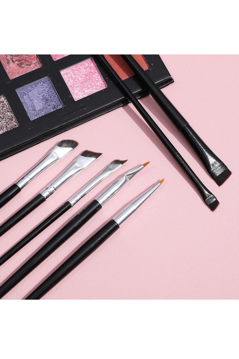 Hicomony 7pcs Eyeliner Brush Eyebrow Brush Set,Fine Angled Ultra thin Precision Makeup Brushes, Precision Gel Eye Liner - Image 5