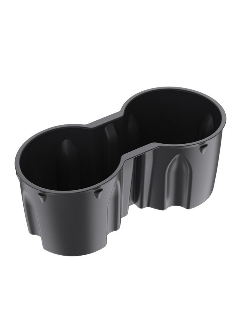 نوفولان حامل أكواب مركزي للسيارة متوافق مع طراز Tesla 3/Y، حامل أكواب مضاد للانزلاق، مادة TPE، مقاوم للماء وسهل التنظيف، مستقر وآمن، تصميم مصبوب ثلاثي الأبعاد أصلي (أسود) - Image 1