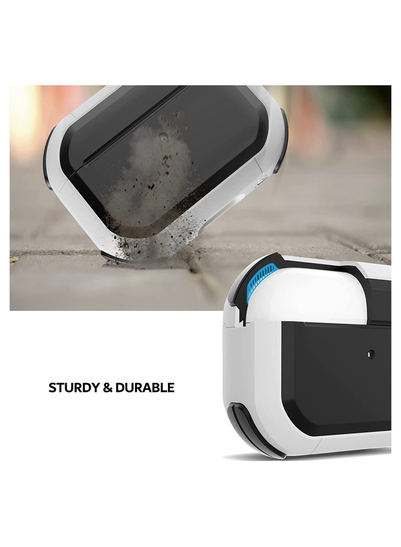 ELTRAZONE AirPods 3 Case Cover with Keychain Upgraded Armor Shockproof Hard-Shell Protective TPU Compatible for Apple Airpods 3rd Generation Case for Women Men Girls Boys (Front LED Visible) - Image 4