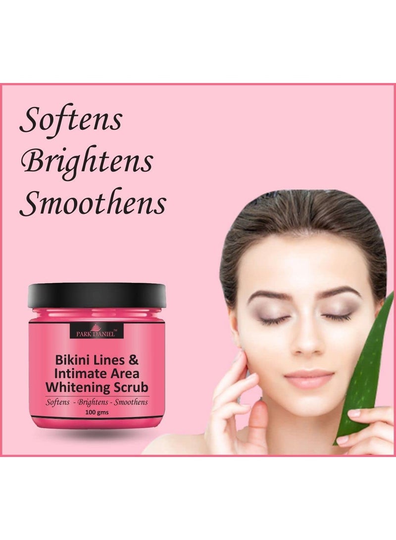 Park Daniel Bikini Lines & Intimate Area Lightening Scrub | Lightening Cream For Sensitive Skin 100 Grams - Image 2