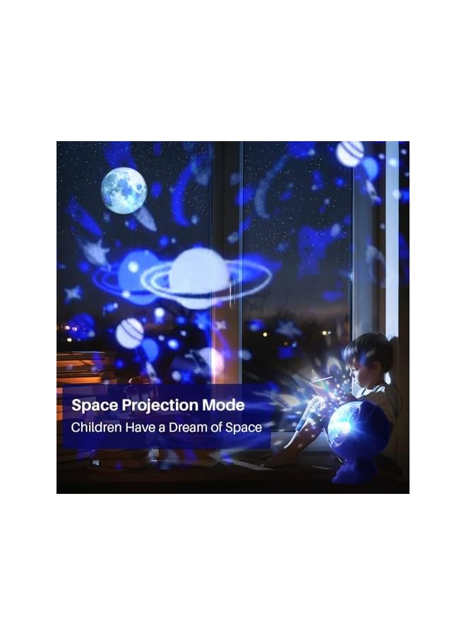 The Bros Astronaut Night Light for Kids, Kids Nightlight Space Star Projector 360 Degree Rotation with 4 Color Mode 3 Projections, Easter Birthday Gifts for Children Baby - Image 5
