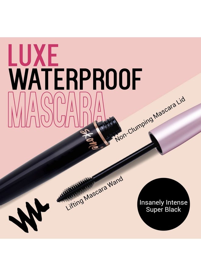 SKONE Cosmetics Insanely Intense Luxe Waterproof Mascarathickening & Lengthening Mascara To Achieve Lash Lift Falsies Qualitysmudge Proof Lashes Volumizing Mascarawaterproof Mascara Black, 0.34 Oz  - Image 3