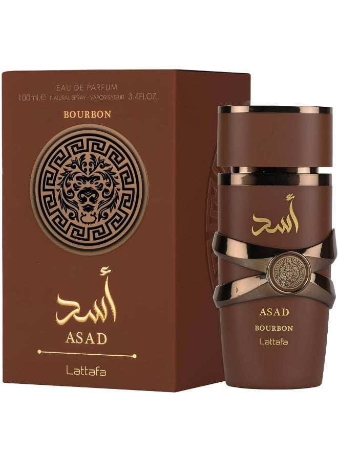 Lattafa عطر أسد بوربون إدي بارفان - Image 1