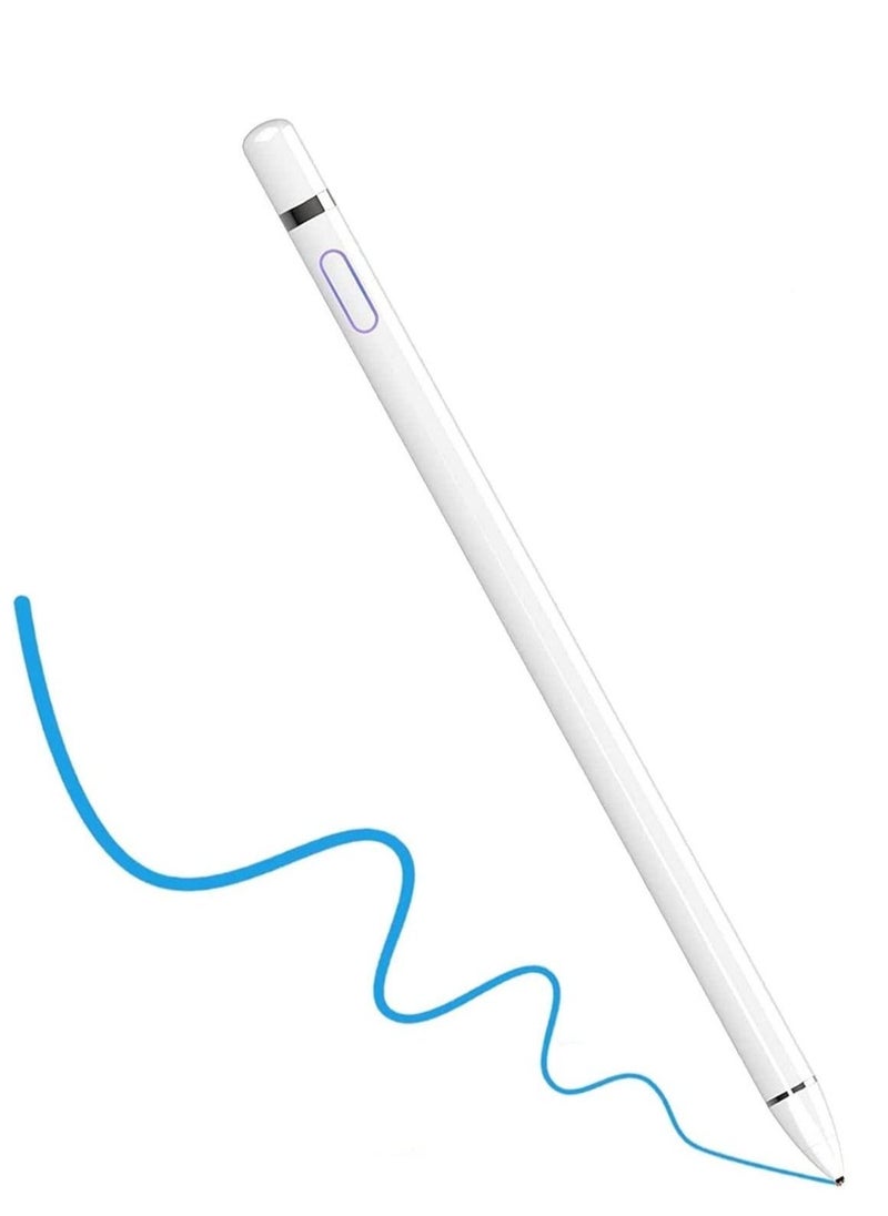 Stylus Pen for tablet, Touch Screen Pencil: Compatible with iOS, Android Microsoft Tablets, Phone, Drawing, Handwriting and Games - Fine Point Digital Capacitive Drawing Pencil no palm rejection  - Image 1