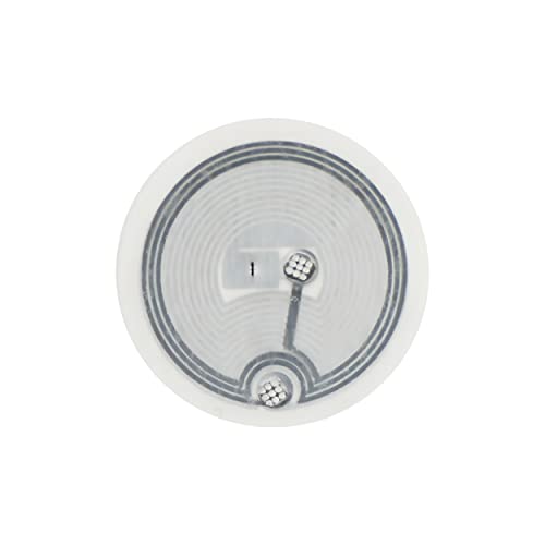 RapidRadio RRHFT10 13.56 MHz ISO15693 ISO18000-3 ICODE SLIX HF RFID Wet Inlay Label Tag - DIA-25 mm, Pack of 10 - Image 1
