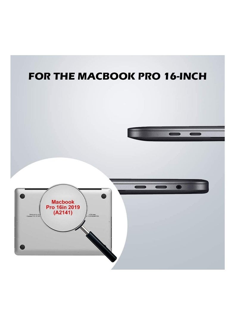 Mufaens Crystal Clear Hard Shell Case MacBook Pro 16 Compatible with 2019 Release A2141 Touch Bar & Touch ID - Image 2