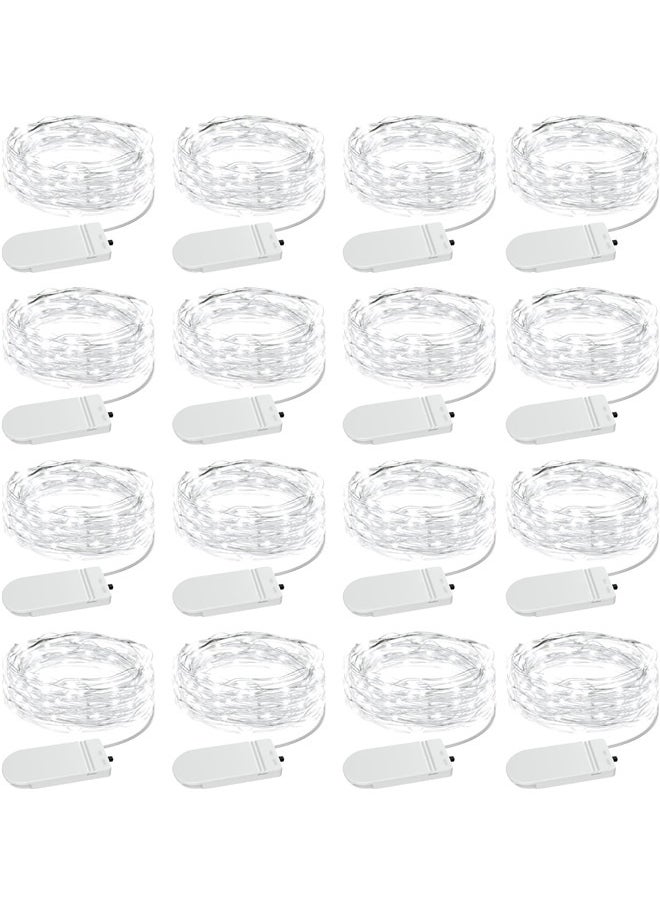 Generic 16 Pack Fairy Lights Battery Operated,  Waterproof Mini String Light, 7ft Small LED Bottle Light for Wedding Vase Centerpieces Table Decorations  - Image 1