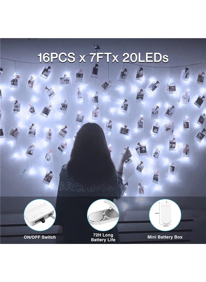 Generic 16 Pack Fairy Lights Battery Operated,  Waterproof Mini String Light, 7ft Small LED Bottle Light for Wedding Vase Centerpieces Table Decorations  - Image 3
