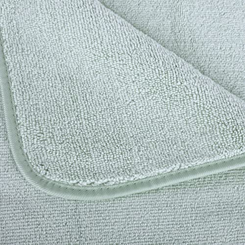 POLYTE Quick Dry Lint Free Microfiber Bath Sheet, 35 x 70 in, Pack of 2 (Green) - Image 2