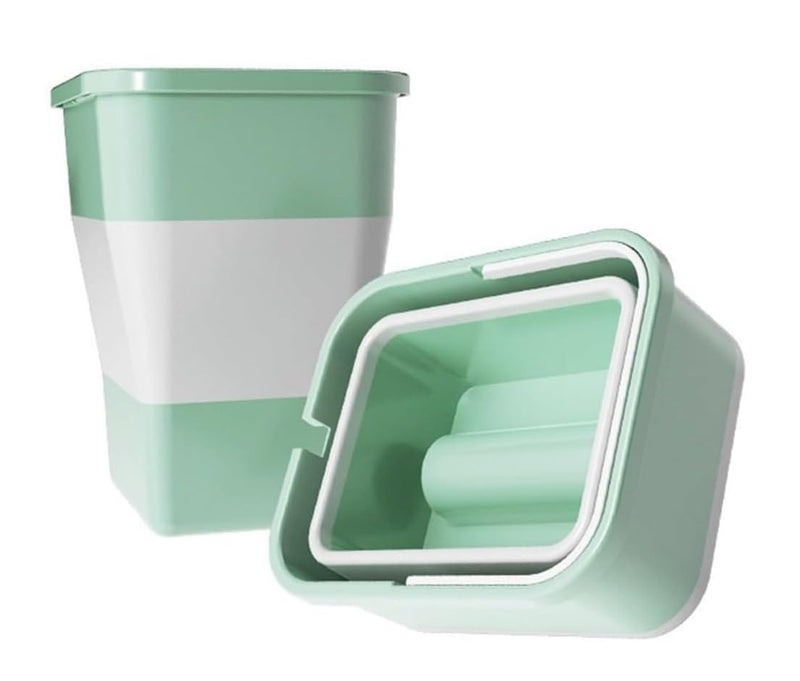 SUNBEET Silicone Collapsible Trash Can for CarMultiFunctional Portable Folding Waste Bin for TravelRoad Trips Camping Use Waste Collector Trash BinCar Tiny Space hidden Space Dust Bin - Image 1