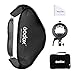 Godox GODOX Godox S2 Bracket Foldable Softbox Kit 24x24inch/60x60cm Bowens Mount for Flash Speedlite Photography - Image 2
