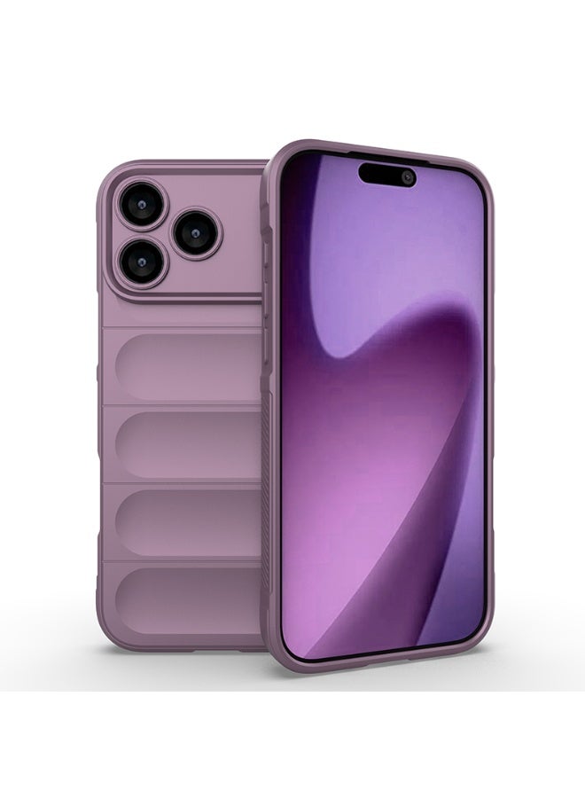 Phantom Shield Silicone Case with Anti-Scratch Soft Microfiber Lining, High Resilience Rubber Full Body Shockproof Cover Compatible with Apple iPhone 17 Pro Max (Lavender)