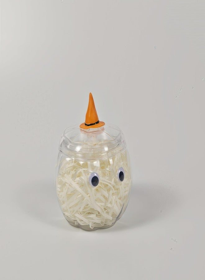 HANZE Large Pumpkin Container, Pumpkin Shaped Candy Toy Jar, Back To School, Teacher Appreciation Gift, Party Ornaments, Halloween, Thanksgiving，Christmas Decor Box - Clear, 2 Pack - Image 4