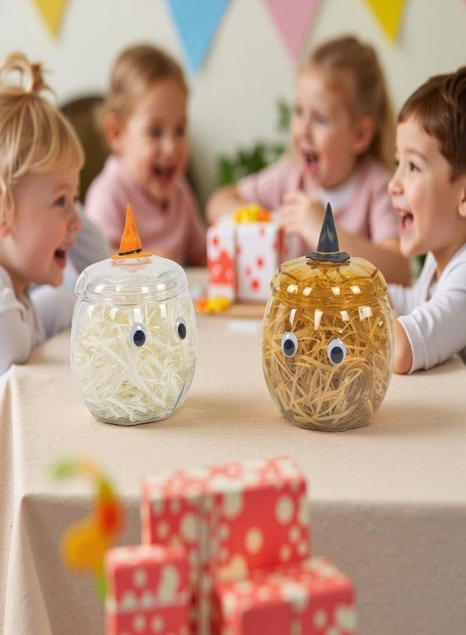 HANZE Large Pumpkin Container, Pumpkin Shaped Candy Toy Jar, Back To School, Teacher Appreciation Gift, Party Ornaments, Halloween, Thanksgiving，Christmas Decor Box - Clear, 2 Pack - Image 2