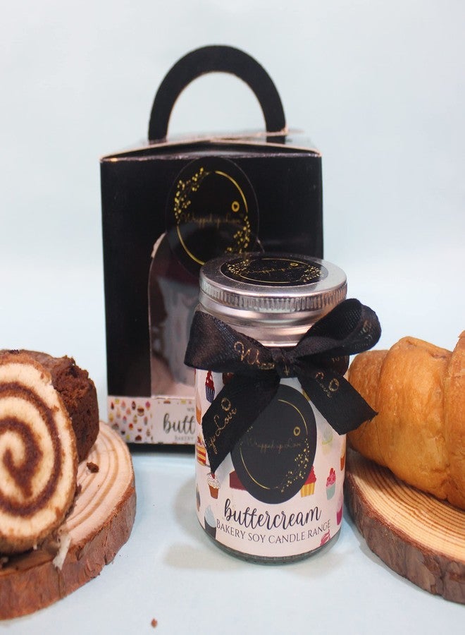Wrapped up Love Scented Candles Bakery Range (Buttercream,100g) (Buttercream) - Image 1