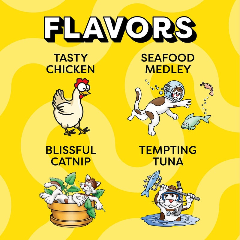 Temptations Cat Treats Classic Crunchy and Soft Feline Favorites Variety Pack, 3 oz. Pouches (Pack of 6) - Image 3