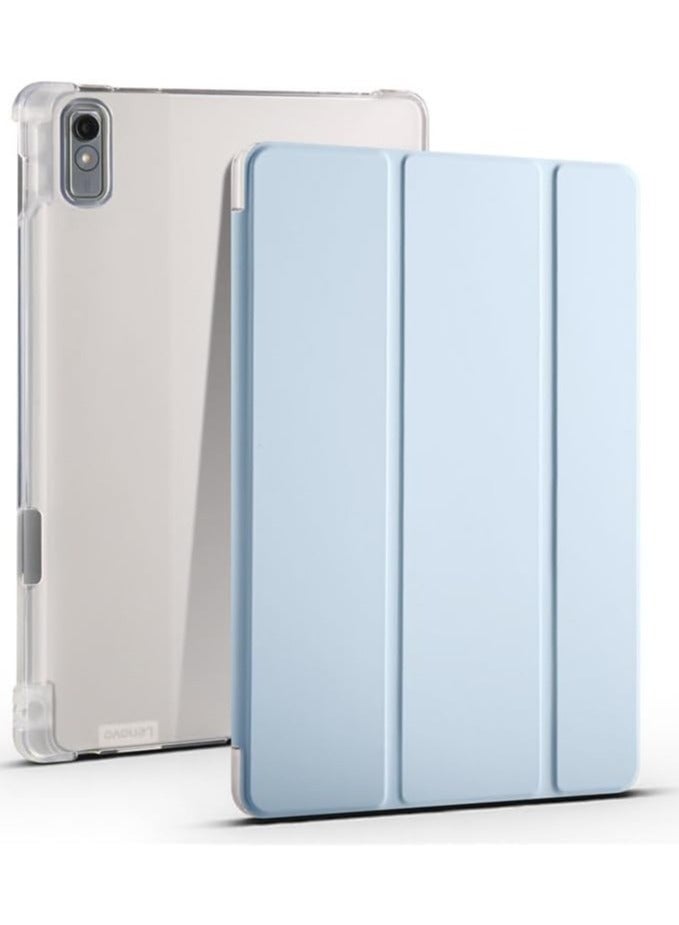 عام جراب لوحي متوافق مع لينوفو تاب بي 11 2 جنرال 11.5 بوصة 2023 (تي بي-350 فو/350 إكس يو) ، غطاء واقي ذكي شفاف مقاوم للصدمات مع حامل قلم رصاص ، تنبيه تلقائي / نوم