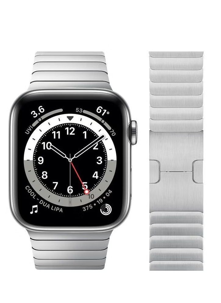 vesus - Replacement Band For Apple Watch Series 1/2/3/4/5/6/SE 42/44mm Silver - Image 1
