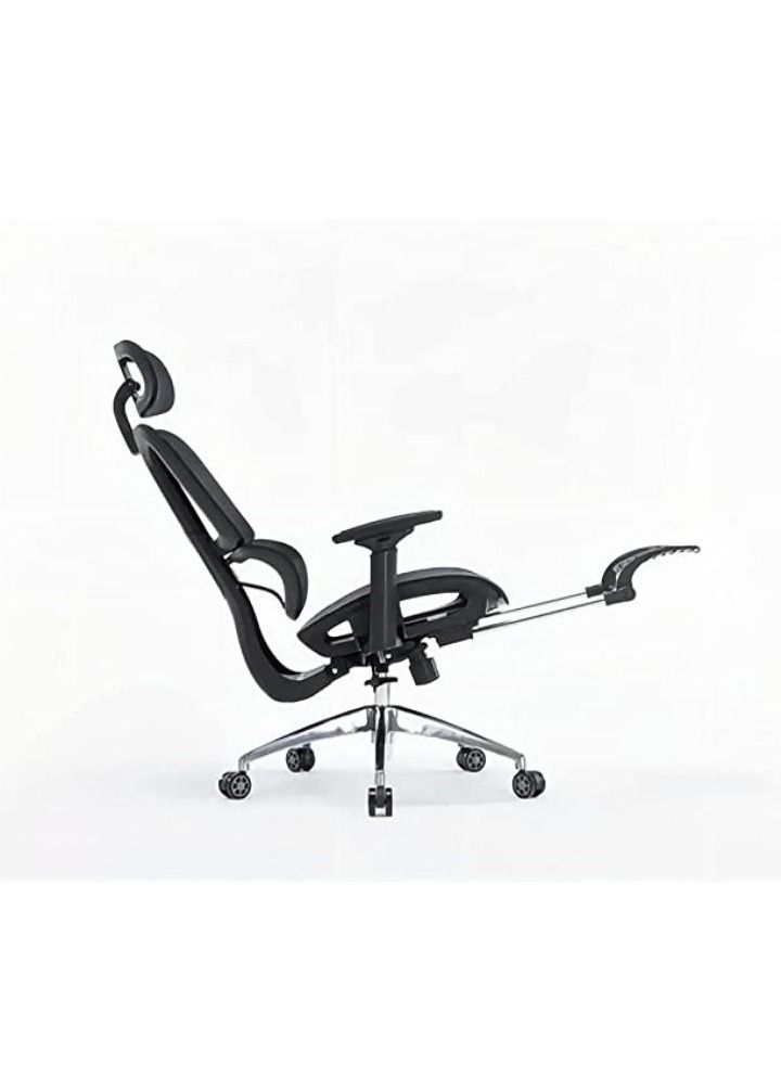 Cool Baby COOLBABY Ergonomic Office Chair Computer Desk And Chair Breathable Mesh High Back Breathable Mesh Cushion 3D Armrest Headrest And Dynamic Waist Support Grey - Image 3