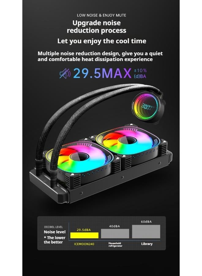 CPU Liquid Cooler - 360RGB Radiator - F360 RGB Core Fan - Intel® LGA 1700, 1200/115X, 1851 - AMD® AM5, AM4 - Black  - Image 1