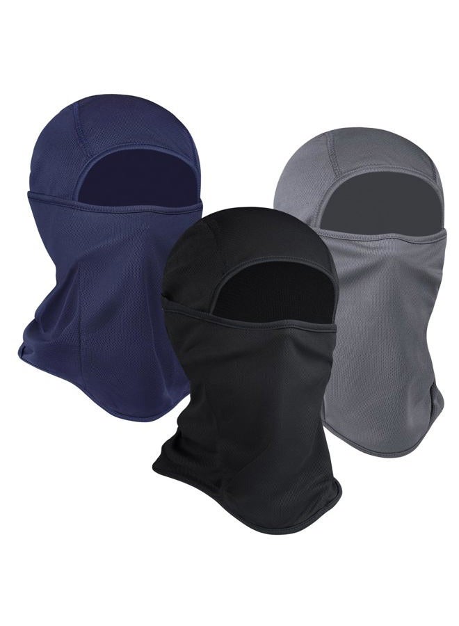 Sclzoed 3 Pieces Balaclava Ski Mask -Winter Full Face Mask UV Protection Hood Windproof for Skiing & Motorcycl for Men & Women - Image 1