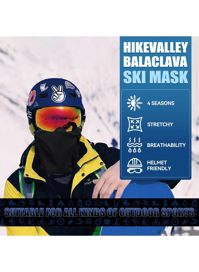Sclzoed 3 Pieces Balaclava Ski Mask -Winter Full Face Mask UV Protection Hood Windproof for Skiing & Motorcycl for Men & Women - Image 5