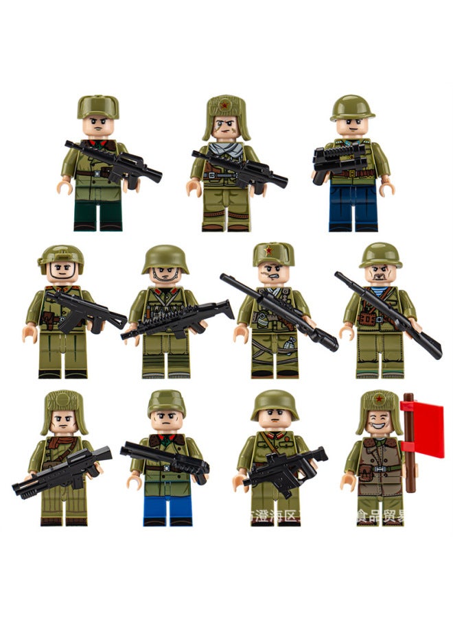 Cross-border Special Police Wolf Warriors Special Forces Building Blocks Doll Educational Children's Assembled Model For Foreign Trade Toys 