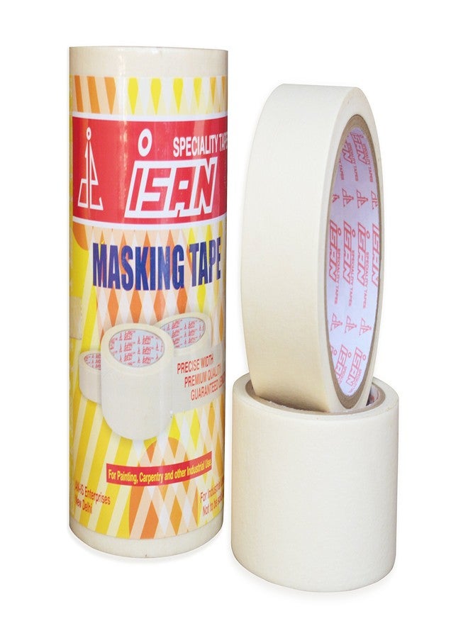 ISAN شريط لاصق ورقي ISAN®، أبيض، قابل للكتابة، 48 مم (2 بوصة تقريبًا) × 20 متر (6 قطع) - Image 2