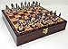 HPL US American Civil War Generals Chess Set W 17 High Gloss Cherry Burlwood Color Storage Board - Image 3
