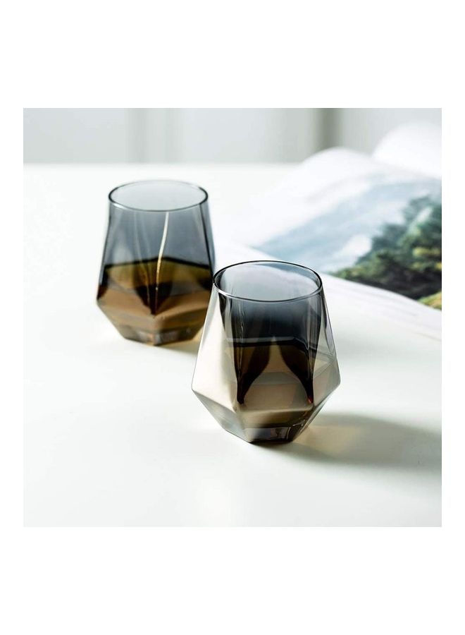 Loquat 2-Piece Diamond Design Tumblers Clear - Image 2