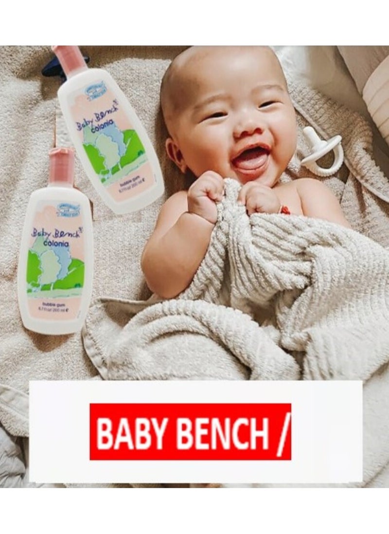 Baby Bench Baby Bench Refreshing Baby Fragrance Bubble Gum Cologne 200ml, Gentle & Safe for Sensitive Skin (Pack of 3 X 200ml)  - Image 3